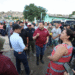 Visita el Presidente Pérez Cuéllar a los afectados por la lluvia de ayer