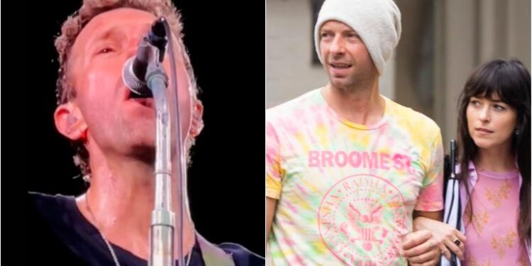 ¿Terminó con Dakota? Captan a Chris Martin devastado en concierto