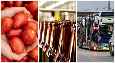 Tomate, cerveza y autos, donde más pegaría TaxTrump en México