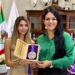 Palabras ayer de la Alcaldesa Lucy Marrufo, al recibir a la marchista  Alegna Aryday Gonzalez Muñoz