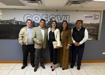 Gestiona Miriam Soto ante COESVI nuevos proyectos de vivienda para Meoqui