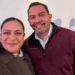Saluda Pérez Cuéllar a Ariadna Montiel durante gira presidencial en Ciudad Juárez