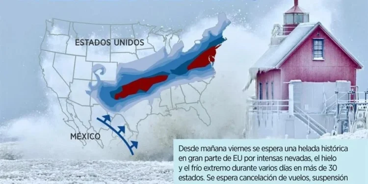 Esperan en EU tormenta de nieve, sube 63% el gas