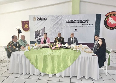 Conmemoran el CXLLL aniversario del ejército mexicano