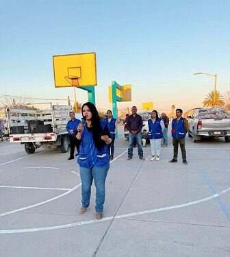 La alcaldesa Lucy Marrufo encabezó una jornada de apoyo alimentario