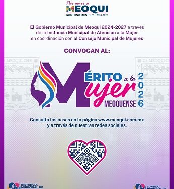 18 de febrero último día para inscribirse a la convocatoria Mérito a la Mujer Meoquense