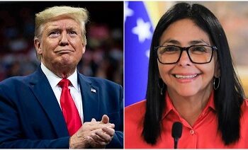 Reconoció Trump formalmente al gobierno de Delcy en Venezuela 