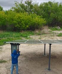 Inauguran pozo de agua con sistema de bombeo solar en La Paz de México