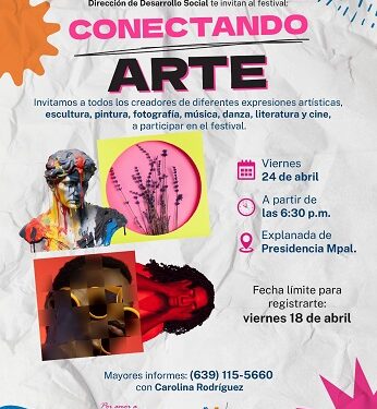 Invitan en Meoqui a participar en la 2ª edición del programa “Conectando Arte”