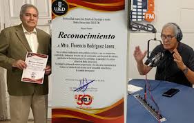 Recibe el maestro meoquense Florencio Rodríguez reconocimiento por la Universidad Juárez del Estado de Durango