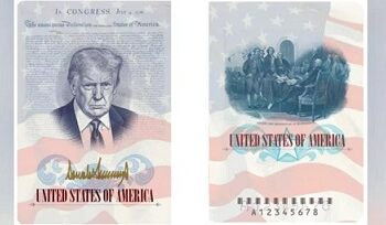 EU lanzará pasaportes con rostro de Trump por aniversario