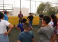 La alcaldesa Lucy Marrufo visitó la Academia Soles Fútbol Rápido
