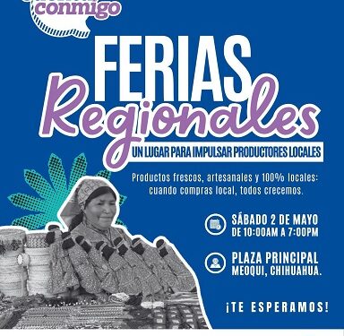 Hoy sábado Ferias Regionales por del Día de las Madres en Meoqui