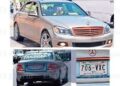 Protestan vs Maru en Mercedes con placas ilegales