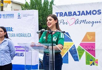 Entregan Miriam Soto y JMAS rehabilitación de Calles Porfirio Díaz y Meoqui