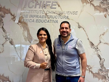 Gestiona alcaldesa Lucy Marrufo ante ICHIFE apoyos para escuelas