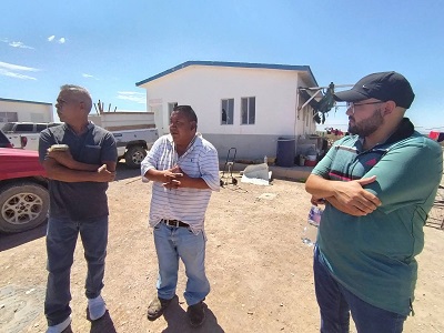 Gestiona regidor Francisco Jáquez atención a fosa séptica del albergue «El oasis»