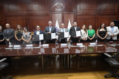 Firma UACH convenio de colaboración con la Universidad Politécnica de Chihuahua.
