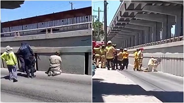 Encontraron cuerpo de mujer dentro de viaducto en Tijuana