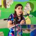 Entrega Miriam Soto nuevo juego infantil a preescolar de Las Puentes