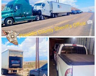 Recuperan tres vehículos robados en Presidio y evitan su ingreso por Ojinaga