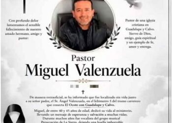 Pastor cristiano y su padre los ejecutados en Guadalupe y Calvo