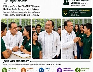 CONALEP Chihuahua invita a las y los jóvenes a prepararse para el nuevo ciclo escolar con el Curso Estatal de Verano 2026