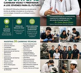 CONALEP Chihuahua fortalece sus 26 carreras técnicas con microcredenciales y habilidades profesionales