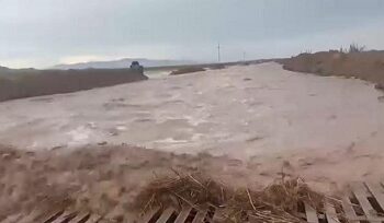 Llegó el agua a los campos agrícolas de Villa Ahumada 