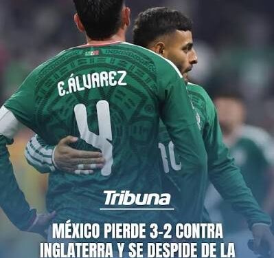 México cae 3-2 ante Inglaterra, pero la fiesta sigue en la Plaza del Ángel