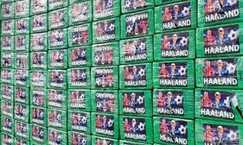 Aseguraron media tonelada de cocaína con foto de Haaland en Ecuador