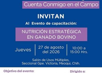 Invitan en Meoqui a capacitaciones gratuitas de nutrición de ganado, conservación de alimentos y huertos biointensivos