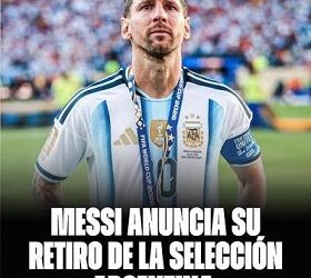 Anunció Lionel Messi su retiro de la Selección Argentina