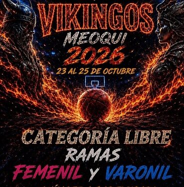 Meoqui será sede de la Quinta Copa Estatal Vikingos de Básquetbol