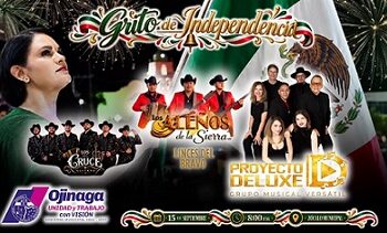 El Gobierno Municipal invita a la ciudadanía a los festejos por el CCXVI Aniversario del Grito de Independencia