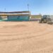Se realizan trabajos de mantenimiento en el parque de Béisbol Jumanos,