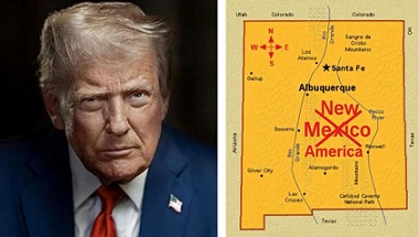 “Nueva América”: Cambia Trump nombre de Nuevo México en un mapa