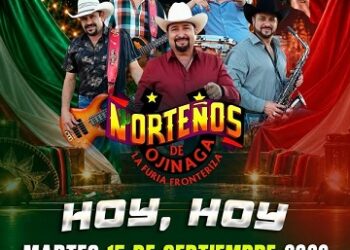 Viven Aldamenses noche de música norteña con Norteños de Ojinaga durante celebración patria en la Plaza
