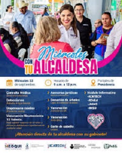 Invitan en Meoqui a “Miércoles con tu Alcaldesa” con servicios y atención directa
