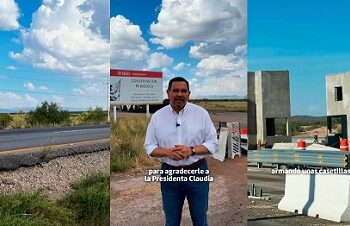 Cruz Pérez Cuéllar agradece a Sheinbaum obras en carretera Juárez-Chihuahua