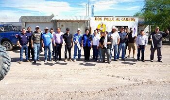 Encabezo la alcaldesa Lucy Marrufo los trabajos de pavimentación de la calle Juárez
