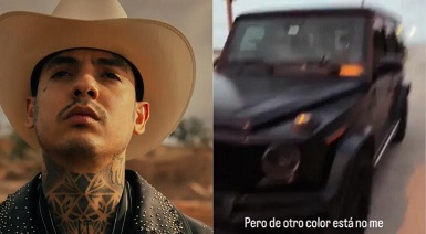 ¿Natanael Cano destruyó su camioneta de lujo? Esto se sabe